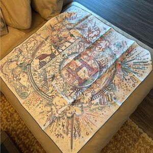 Hermes silk scarf 90*90